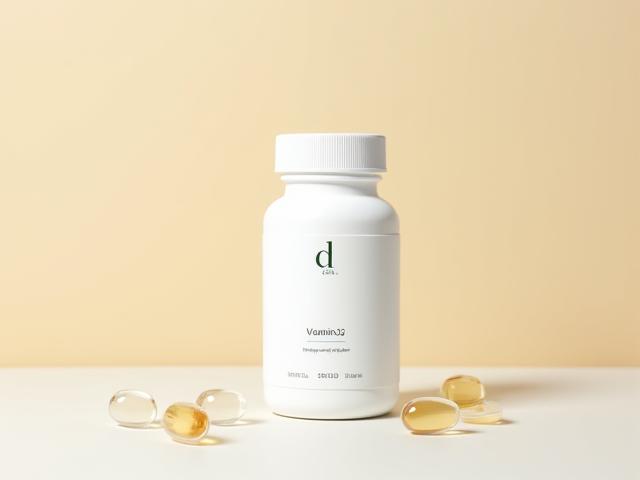 Flacone di integratore di Vitamina D di alta qualità